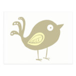 Beige Bird postcards