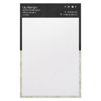 Beige & black retro Stationery - Social icons