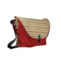 Beige Brick Bag on Brick red foundation Commuter Bag