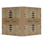 beige brown pattern binders