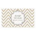 beige Chevron Filigree Stripes Hair Stylist Cards Business Card Templates