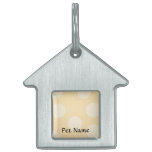Beige Dot Pattern. pet tags