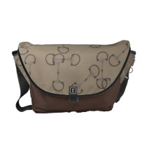 Beige Equestrian Horse Bits Commuter Bags