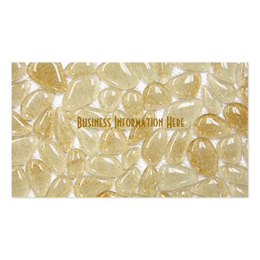 beige glass tiles business cards