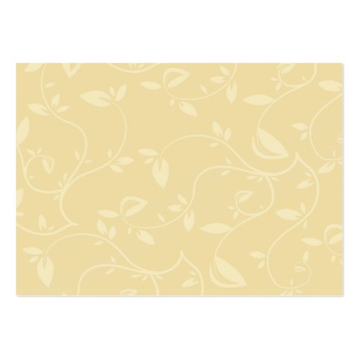 Beige Leaves - Chubby Business Card Templates (back side)