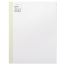 Beige Left Sidebar Letterhead