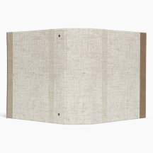 Beige Linen Avery Binder