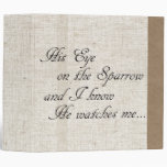 Beige Linen Bible Avery Binder