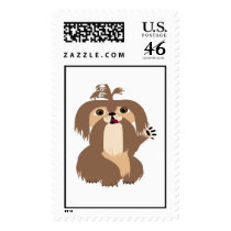 Beige Shih Tzu postage