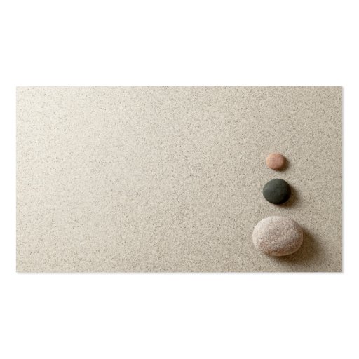 Beige stone on sand background business card templates (back side)