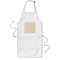 Beige Tan Color Stripe Pattern. Apron