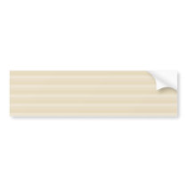 Beige Tan Color Stripe Pattern. Bumper Sticker