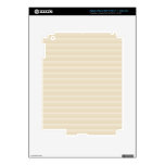 Beige Tan Color Stripe Pattern. Decals For iPad 3