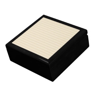 Beige Tan Color Stripe Pattern. Trinket Boxes by Graphics_By_Metarla