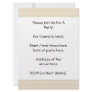 Beige Tan Color Stripe Pattern. Invite