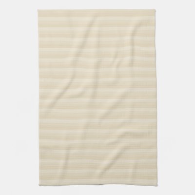 Beige Tan Color Stripe Pattern. Kitchen Towels by Graphics_By_Metarla