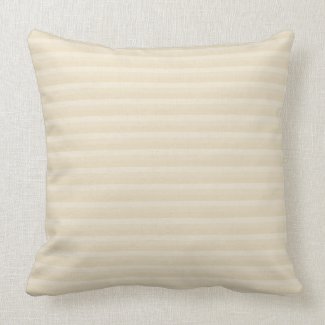Beige Tan Color Stripe Pattern. Pillow
