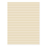 Beige Tan Color Stripe Pattern. Post Card