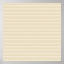 Beige Tan Color Stripe Pattern. Poster