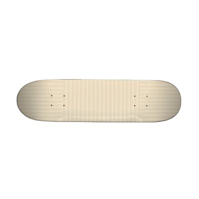 Beige Tan Color Stripe Pattern. Skate Board Decks by Graphics_By_Metarla