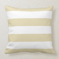 Beige & White Striped Pillow pillows
