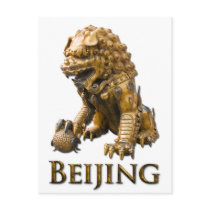 BEIJING Lion Post Card