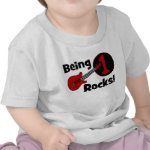 Being 1 Rocks! Personalized Baby's 1st Birthday T-shirts