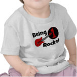 Being 1 Rocks! Personalized Baby's 1st Birthday T-shirts