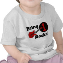Being 1 Rocks! Personalized Baby's 1st Birthday T-shirts