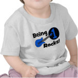 Being 1 Rocks! Personalized Baby's 1st Birthday Shirts