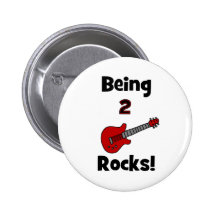 Being 2 Rocks!  with Guitar Buttons