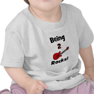 Being 2 Rocks! with Guitar Shirt