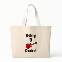 Being 3 Rocks! With Guitar Rockstar Rocker Canvas Bag