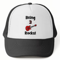 Being 3 Rocks! With Guitar Rockstar Rocker Hats