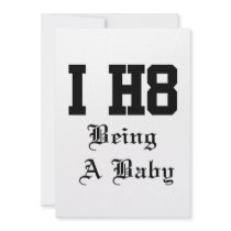 being a baby invitations