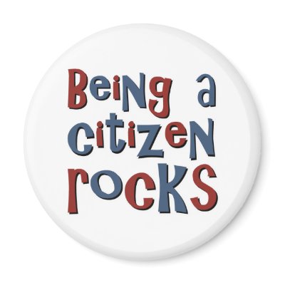 Being a Citizen Rocks Magnets by TeeShirtsTShirts