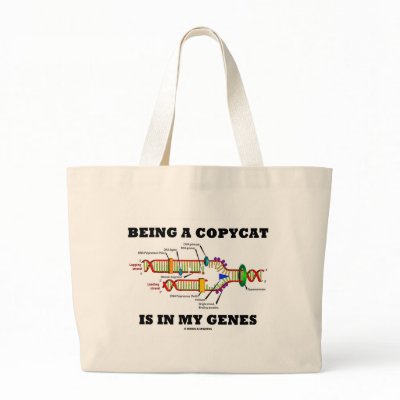 Being A Copycat Is In My Genes (DNA Replication) Bag by wordsunwords