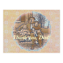 "Being a Dad" Father's Day postcards