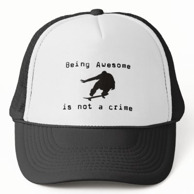 Being Awesome is not a Crime - Hat by realbrosource
