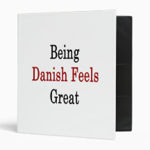 Being Danish Feels Great Vinyl Binder