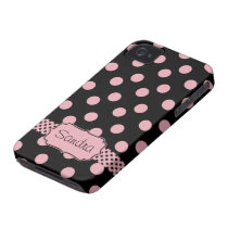 fashion, chic, sleek, modern, diva, girly, customizable, fashionista, dots, pink dots, [[missing key: type_casemate_cas]] with custom graphic design