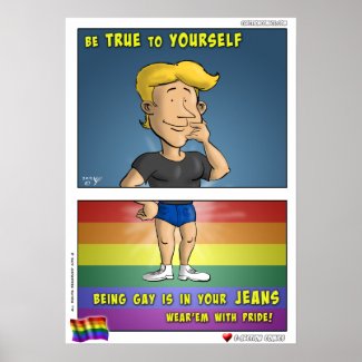 Being Gay Is In Your Jeans - Poster
