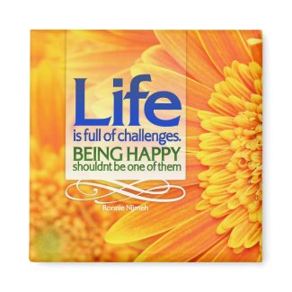 Being Happy Motivational Magnet magnet