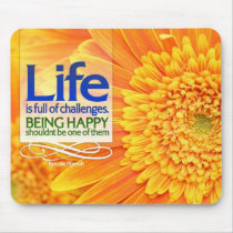Being Happy Motivational Mousepad mousepads