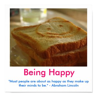 BEING HAPPY Motivational Poster print