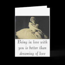Being in love with you...valentine card