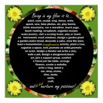 Being in my flow... Poster posters