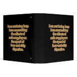 Being Lazy for Science Binders