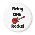 Being One (1) Rocks! magnets