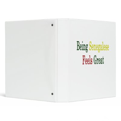 Being Senegalese Feels Great Vinyl Binders by Supernova23a